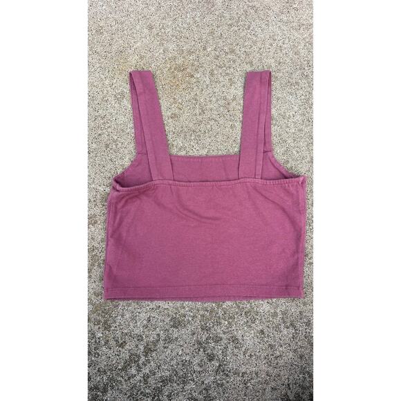 Aeropostale Blouse Women Size Medium Mauve Square Neck Sleeveless Tank Top - Picture 5 of 5